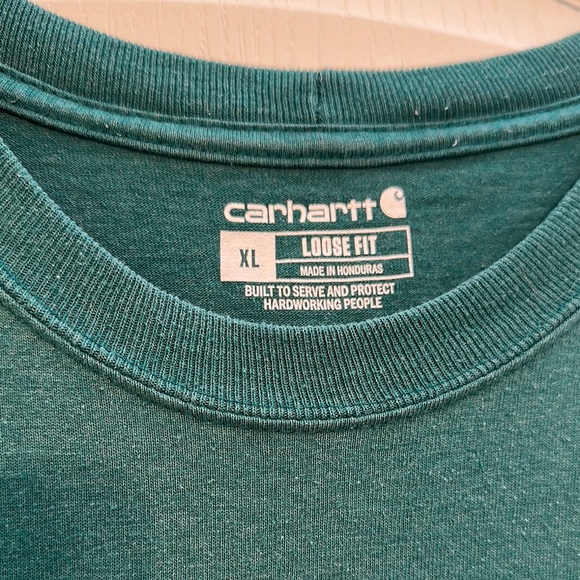 Carhartt Green Loose Fit Pocket T-Shirt - Picture 2 of 3